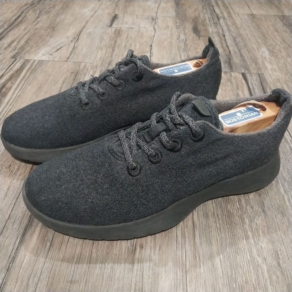 Allbirds Merino Wool Runner Shoes Sneakers Womens Size 9 Black Casual Athletic